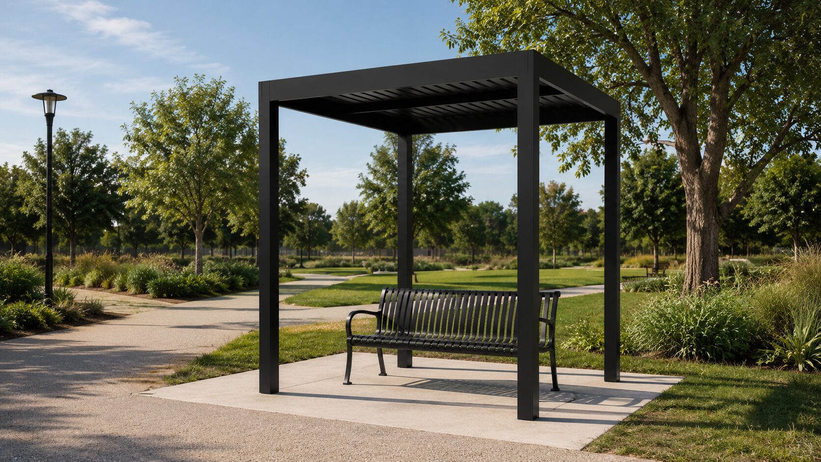 10x10 Slat Roor Pergola