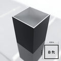 3.15x3.15 in. x 8 ft. LD Square Post (.080 Thk) - BL