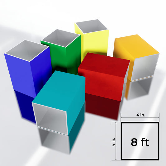 4x4 Square Post Custom Color 8ft