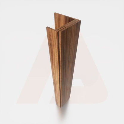 Alu Cladding L-SHAPE 2 pc - Walnut