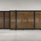 ALU 40 Horizontal GAP 38 Wood Grain 12X6 ft. Heav Duty Sliding Gate WG