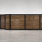 ALU 40 Horizontal GAP 38 Wood Grain 18X6 ft. Heav Duty Sliding Gate WG