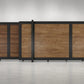 ALU 50 T&G Horizontal NO GAP Wood Grain 12x6 ft. Heavy Duty Sliding Gate WG Ipe