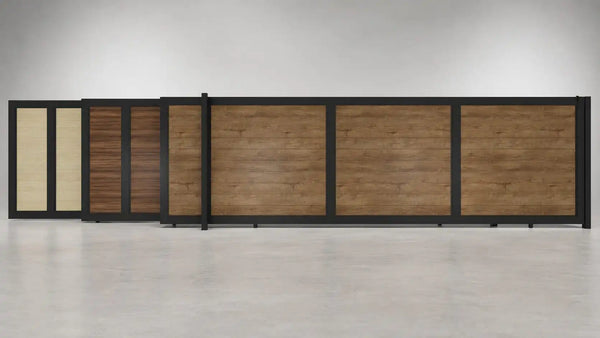 Aluminum Gate Kite Alu50 T&G Woodgrain 18X6 HD USA SLIDING