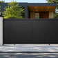 ALU 60 T&G Horizontal GAP 38 Black 12X6 ft. Heav Duty Sliding Gate BL (Motorized)