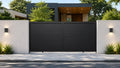 ALU 60 T&G Horizontal NO GAP Black 12x6 ft. Heavy-Duty Sliding Gate - Black