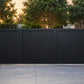 ALU 60 T&G Horizontal GAP 38 Black 18X6 ft. Heav Duty Sliding Gate BL (Motorized)