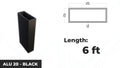 ALU 20 SLAT 6 ft. - Black