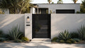 ALU 20 Black 4x6 ft. Universal DIY Pedestrian Gate Kit - Single Swing - GAP 3/8" or 1/2"