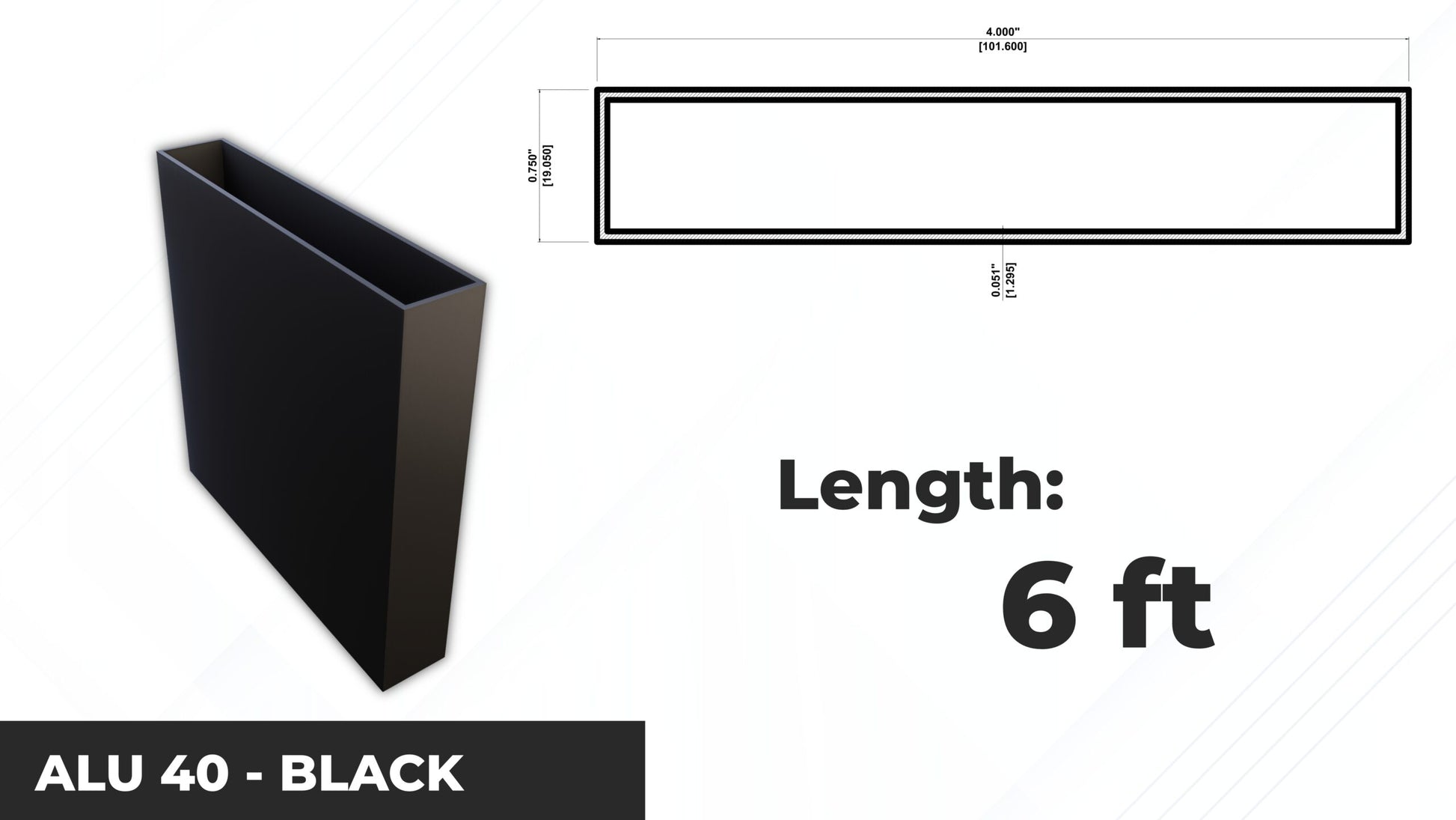 Alu 40 BL 6ft