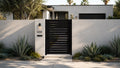ALU 40 Black 4x6 ft. Universal DIY Pedestrian Gate Kit - Single Swing - GAP 3/8" or 1/2"