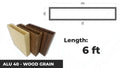 ALU40 6ft Aluminum Wood Grain