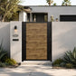 Alu 60 T&G DIY Pedestrian Gate 4x6 ft Woodgrain (Horizontal)