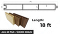ALU 60 T&G SLAT 18 ft - Woodgrain - IPE