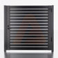 Aluminum Gate Kit Alu40 Universal DIY 6' x 6' BLACK