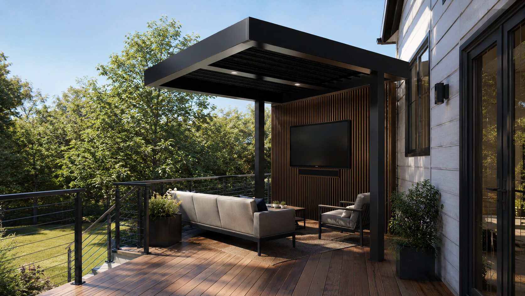 Cantilever 10x 10 ft Automatic Louver
