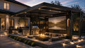 Cantilever Aluminum Patio Cover Kit - Automatic Louver