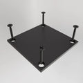 2.75 2-way Flat Cap with screws - Black