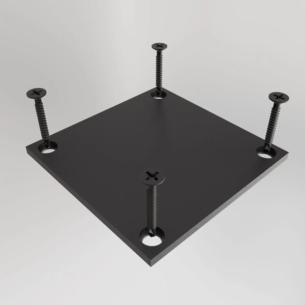 2.75 2-way Flat Cap with screws - Black