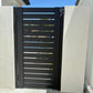Black ALU 40 horizontal aluminum slats on an installed pedestrian gate