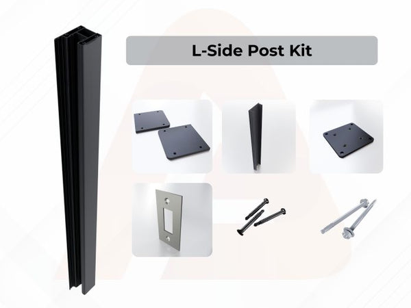 (Box) 2x2in x 6ft L-Side Post