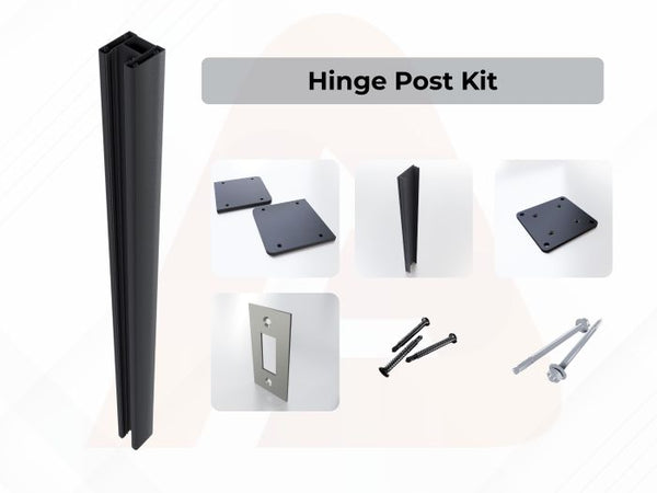 (Box) 2x2in Hinge Post 8 ft (Wall Installation Only)