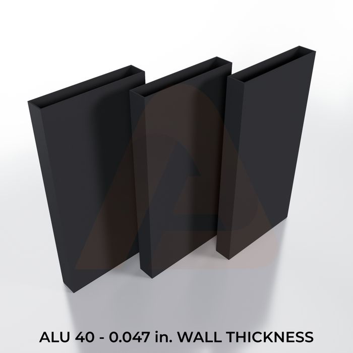 (Gate Slat Box) ALU 40 Slat - 16pcs (62in) - Black