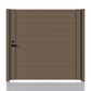 (Box) Alu 60 T&G 6x6 ft. DIY Pedestrian Gate Kit - Single swing - No Gap