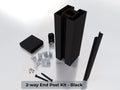 (Fence Box) 2.75 2-way End Post Kit 8 ft