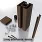 (Fence Box) 2.75 2-way End Post Kit 8 ft