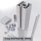 (Fence Box) 2.75 2-way End Post Kit 8 ft