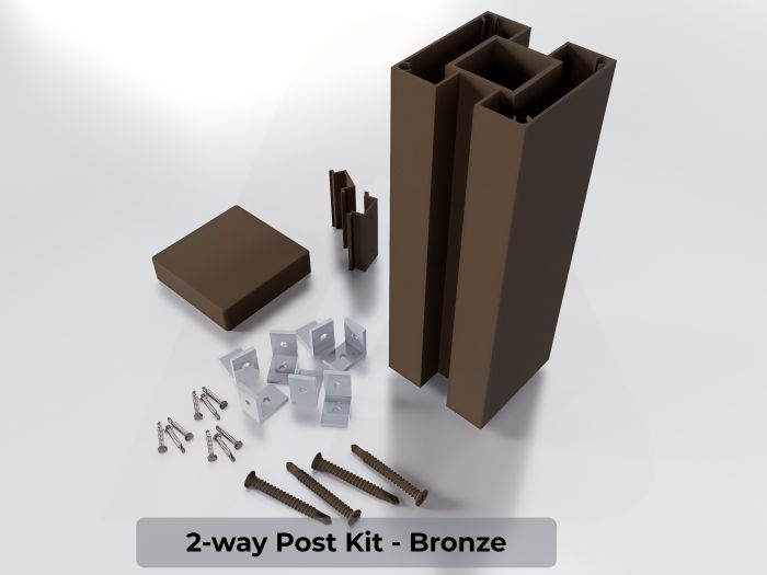 (Fence Box) 2.75 2-way Post Kit 8 ft