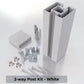 (Fence Box) 2.75 2-way Post Kit 8 ft