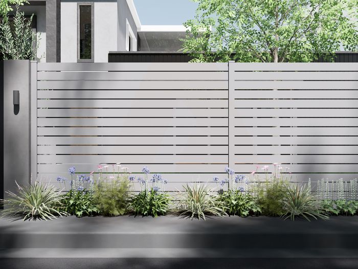 Alu 40 - 8ft x 6ft H 2way post Fence Kit - GAP 1/2"