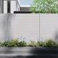 Alu 60 T&G - 8ft x 6ft H 2way post Fence Kit - GAP 1/2" - White