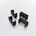 Channel Cover Spacers 1/2 in. - Black
