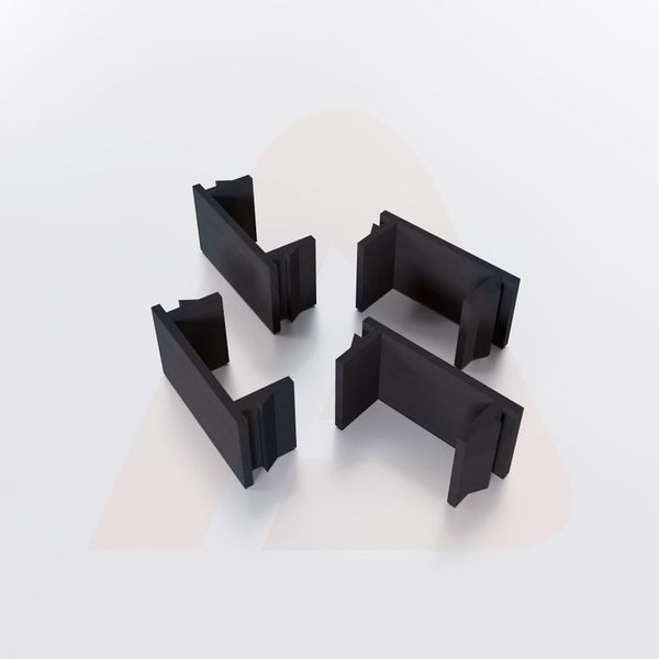 Channel Cover Spacers 1/2 in. - Black