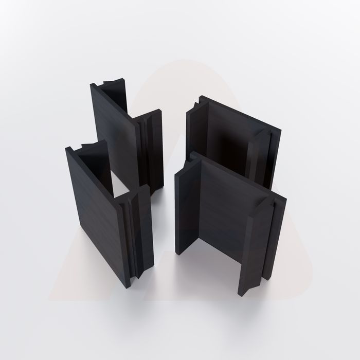 Channel Cover Spacers 4 in. - Black