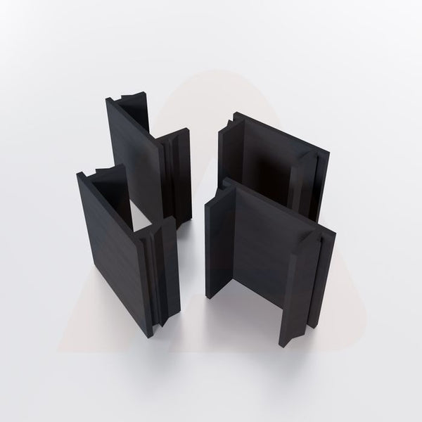 Channel Cover Spacers 4 in. - Black