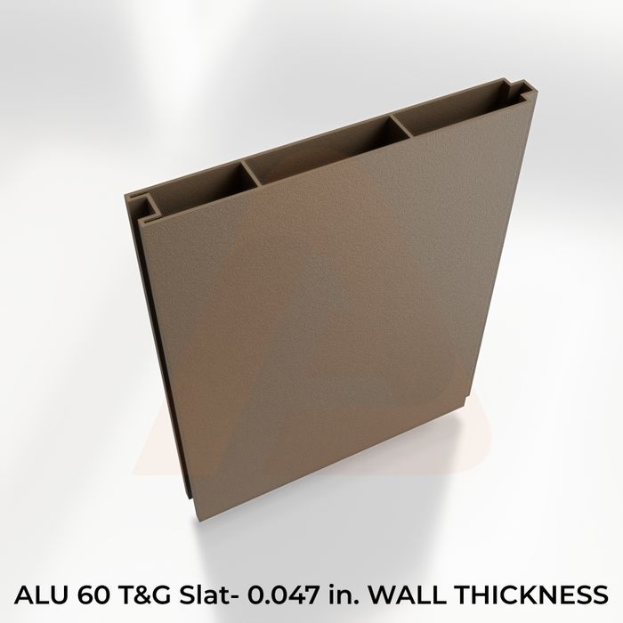 ALU 60 T&G Slat 0.047 THK x 8ft - BL - Bronze