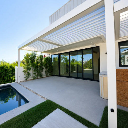 Louver patio roof