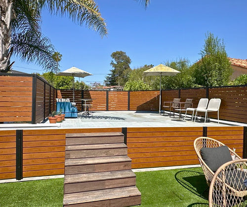 ALU40 woodgrain fence