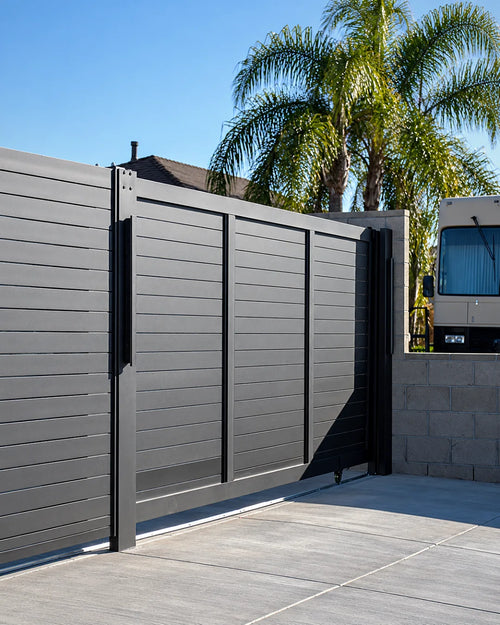 Sliding driveway gate