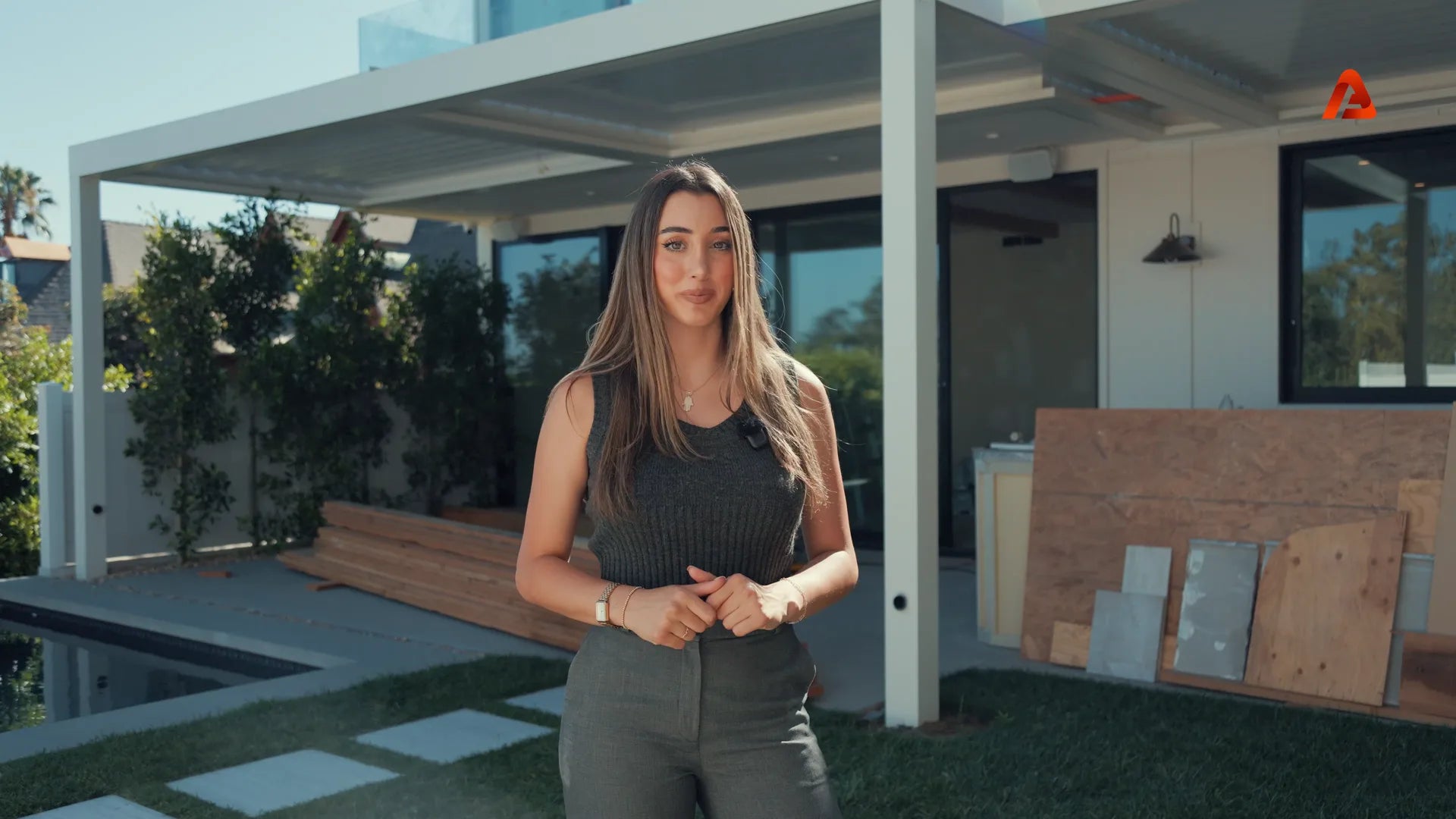 The Tank eight-inch louver patio system video