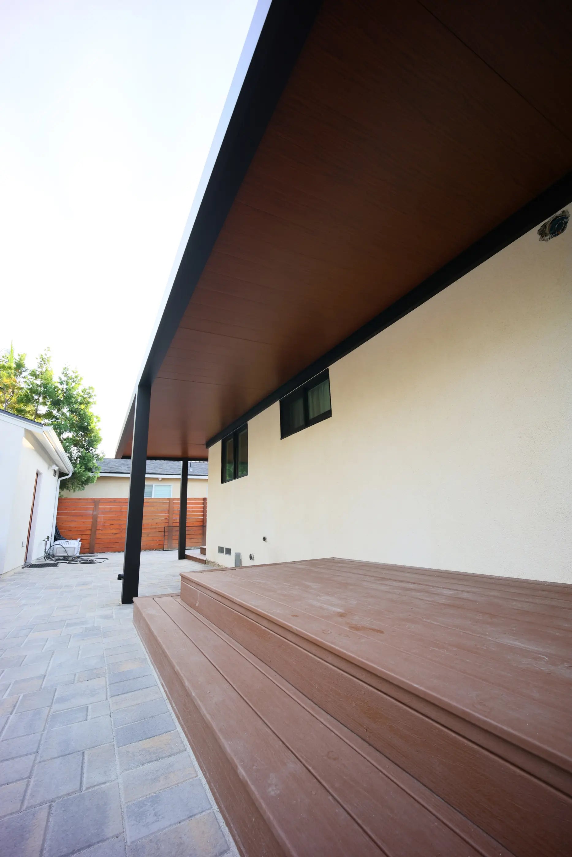Finish and Accessories for an aluminum patio system